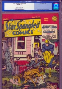 Star Spangled Comics #24 (1943) CGC 7.0 FVF