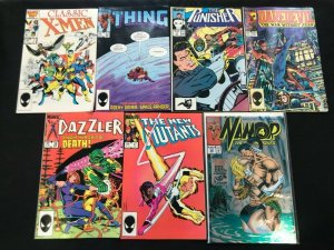 MISC MARVEL 7PC LOT (VF) X-MEN!! PUNISHER!! DAREDEVIL!! 1984-86