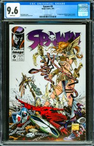 Spawn #9 (1993) CGC Graded 9.6 - 1st app of Medieval Spawn & Angela