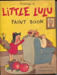 Marge's Little Lulu Paint Book #669 1949-Whitman-Marjorie Henderson Buell-FR/G