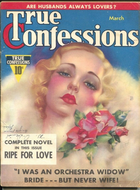 True Confessions 7/1939-Zoe Mozert cover-1st Heart Throb Series-scandals-G/VG