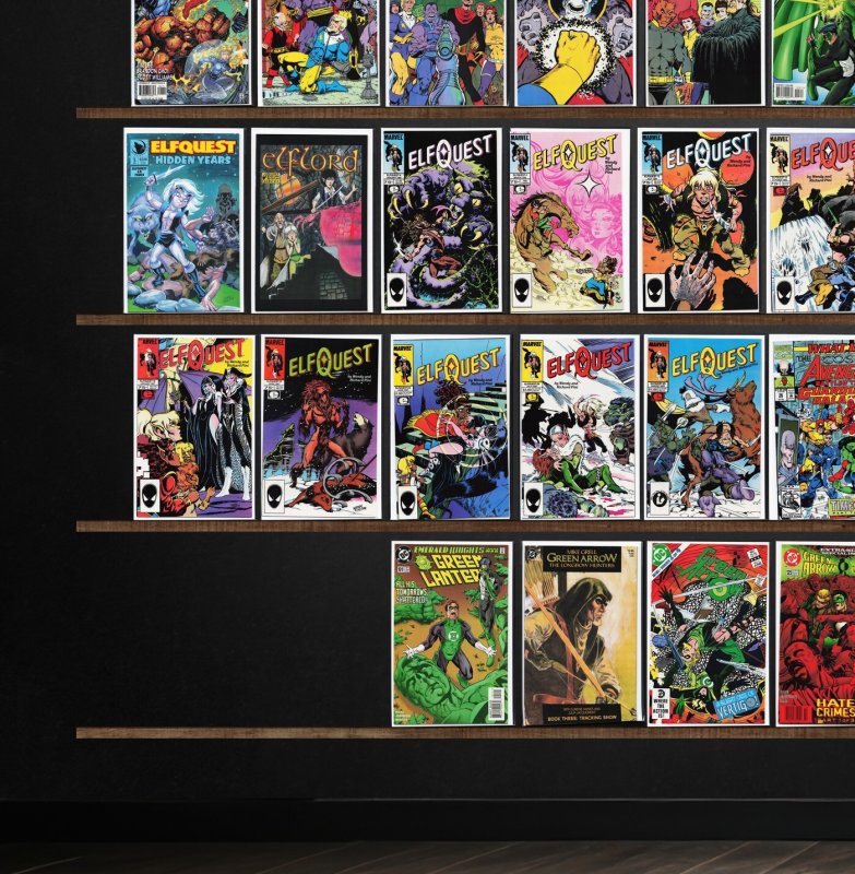 Huge Lot 150+ Comics with Green Lantern, Elfquest, Fantastic Four & More!