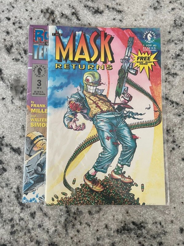 2 Dark Horse Comic Books Mask Returns 1 + Robocop Vs. Terminator # 3 NM 77 LD1