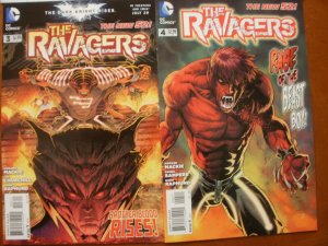 4 DC Comic THE RAVAGERS #1 2 3 4 (2012) New 52 Teen Titans Terra Fairchild Beast