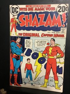 Shazam! #1 (1973) mid high grade first DC Captain Marvel Bronze Age! FN/VF Wow!