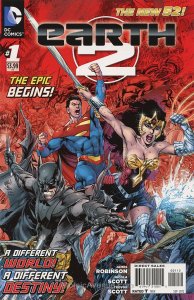 Earth 2 #1 (2nd) VF/NM ; DC | New 52 James Robinson