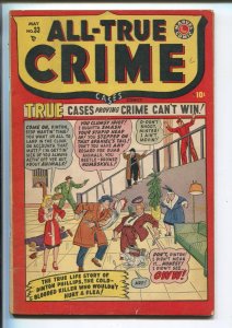 ALL-TRUE CRIME #33 1949-MARVEL-VIOLENT-GUN MOLLS-GANGSTERS-GUNFIGHTS-fn minus