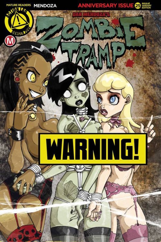 ZOMBIE TRAMP #25 COVER B MENDOZA RISQUE VARIANT