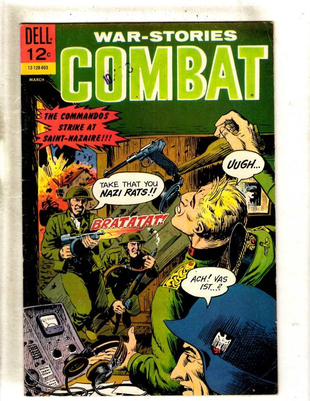 War Stories Combat # 19 FN Dell Silver Age Comic Book 1966 Army Navy Nazis JL15