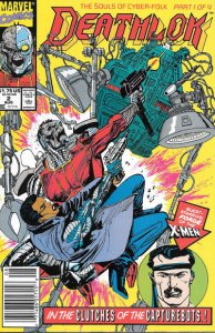 Deathlok (2nd Series) #2 (Newsstand) FN ; Marvel | X-Men's Forge