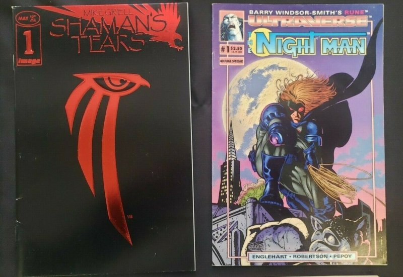 MISC COMICS 10PC (VF) TEN ISSUE #1'S, RAVAGE 2099, MACHINE TEEN 1984-2005