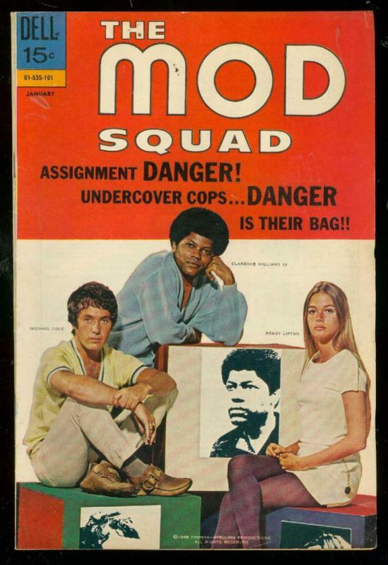 MOD SQUAD #7 '71-DELL COMIC-PEGGY LIPTON TV PHOTO COVER VF