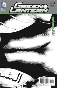 Green Lantern (2011) 15-D Wraparound 1:25 Black and White Cover FN