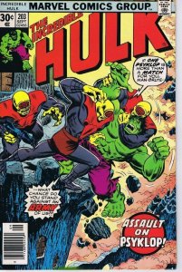 Incredible Hulk #203 ORIGINAL Vintage 1976 Marvel Comics Psyklop
