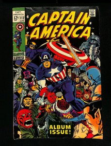 Captain America #112 Jack Kirby Art! Origin Retold Sub-Mariner!