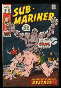 Sub-Mariner #41 VF 8.0 Marvel Comics