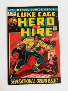 Hero for Hire #1 (1972) 1st Luke Cage! Staples and CF attached!