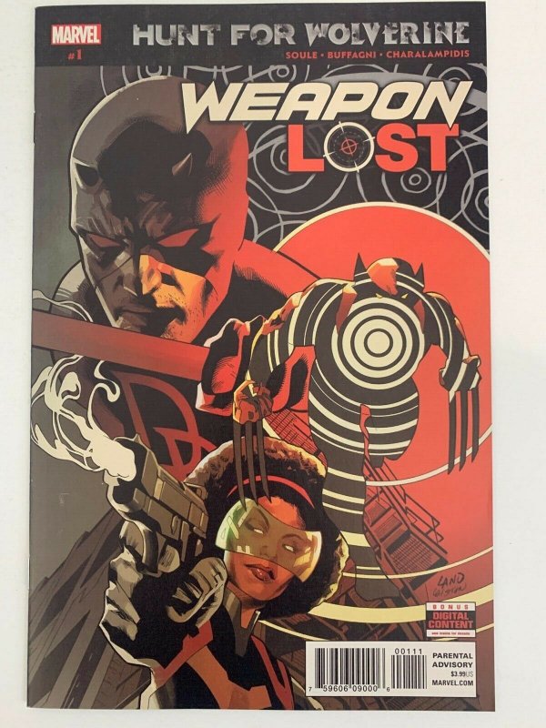 HUNT FOR WOLVERINE WEAPON LOST #1 MARVEL COMICS DAREDEVIL X-MEN LOGAN NM