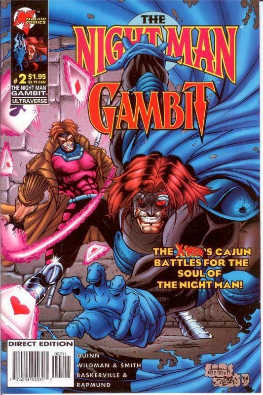 NIGHT MAN GAMBIT (1996 MA/UL) 2 (1.95 CVR) VF-NM