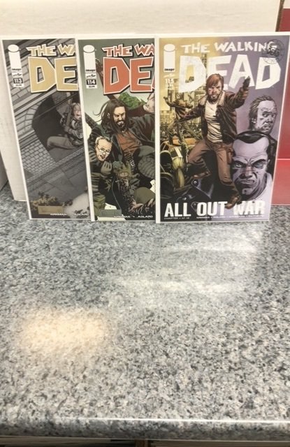 Walking Dead #110-120 set