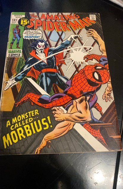 The Amazing Spider-Man #101 (1971)1st morbiu smid grade