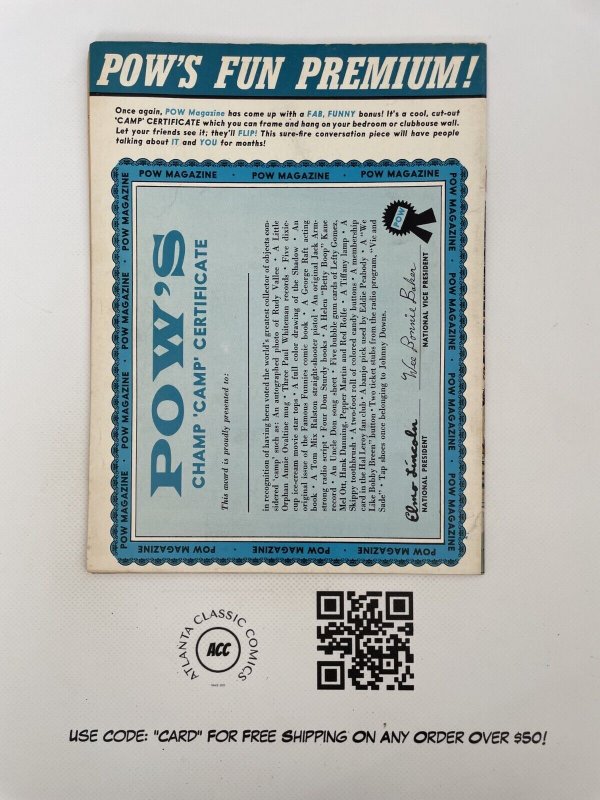 POW Magazine # 2 VF 1966 Humor Vision Comic Book Monster Severin Cover 9 J889