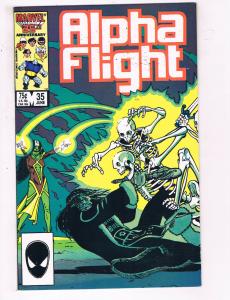 Alpha Flight #35 VF Marvel Comics Comic Book June 1986 DE23