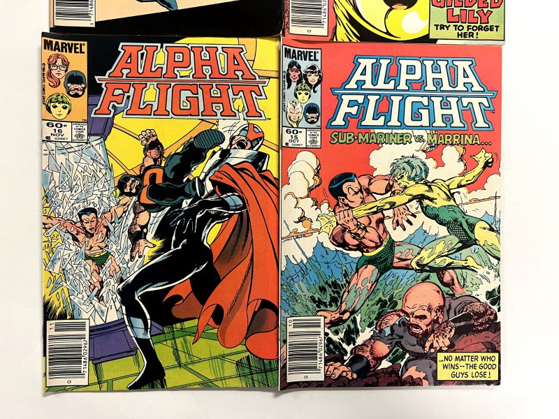 4 Alpha Flight Marvel Comics #1 15 16 20 Hulk Avengers Hulk Iron-Man Thor 90 JS3