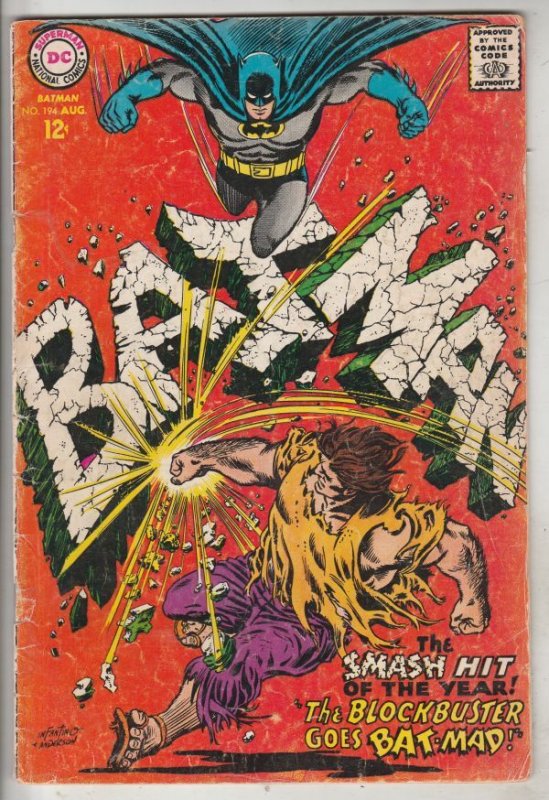 Batman #194 (Aug-67) VG+ Affordable-Grade Batman