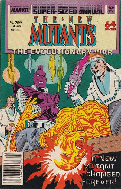 New Mutants, The Annual #4 (Newsstand) VG ; Marvel | low grade comic Evolutionar