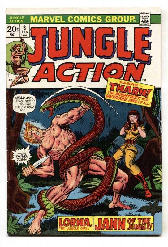 JUNGLE ACTION #3-MARVEL-BUSCEMA COVER VF- 1973