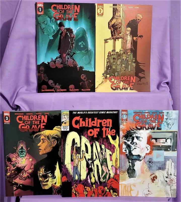 CHILDREN OF THE GRAVE #1 - 5 With #4 Sub Box Variant Cover Scout Comics