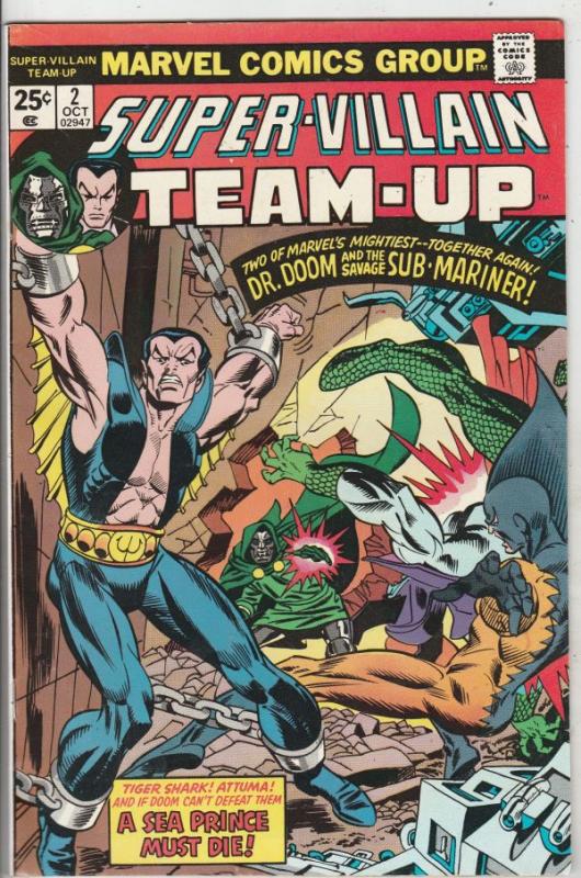 Super-Villian Team-Up #2 (Oct-75) VF/NM High-Grade Namor the Sub-Mariner, Doc...