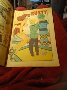 Rusty Comics #15 Golden Age 1947 Timely Good Girl Art Headlights Cover Kurtzman