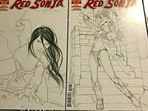 RED SONJA#9-15  NM VARIANTS LOT 2013 (7 BOOKS) DYNAMITE COMICS 