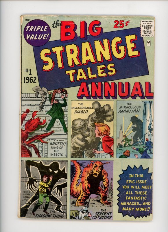 Strange Tales Annual #1  G/VG  1962    Cool book in any condition!