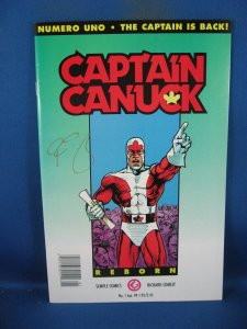 CAPTAIN CANUCK REBORN 1 VF SIGNED COMELY 1993