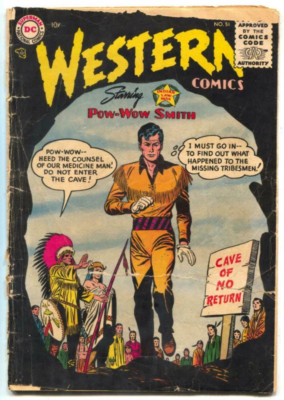 Western Comics #51 1955- Pow-Wow Smith- Nighthawk FAIR 