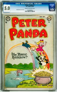 Peter Panda #1 (1953) CGC 5.0! Cream-OW Pages!