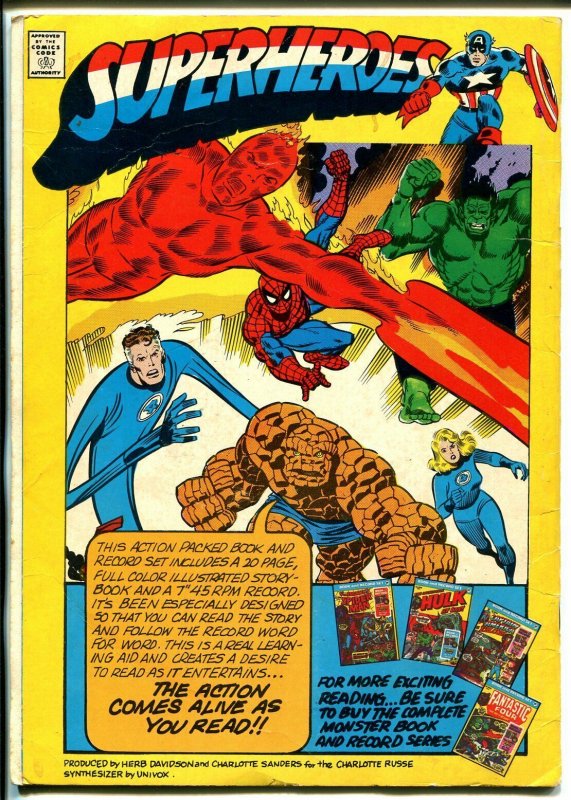 Amazing Spider-man Book & Record Set #PR241978-Spider-man-comic-NO  record-VG