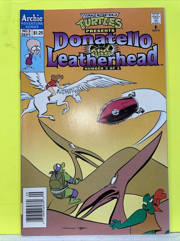 TMNT Present Donatello & Leatherhead #2 &3  Newsstand Archie 1993 Very Nice ! 