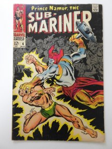 Sub-Mariner #4 (1968) vs Attuma Awesome Cover!! Sharp VG Condition!