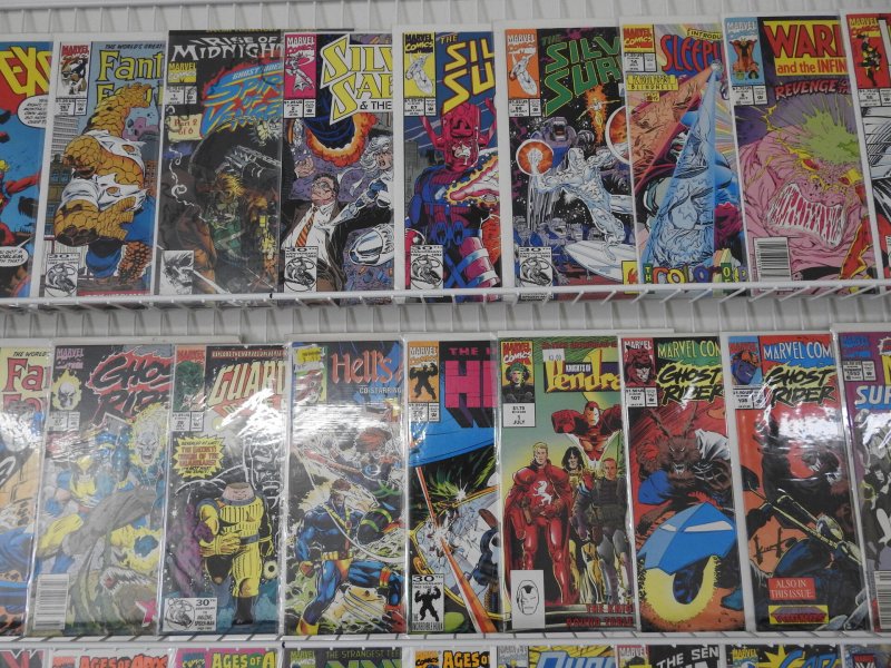 Huge Lot 130+ Comics Silver Surfer,  Spider-Man,  X-men+ Avg VF+ Condition