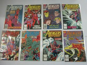 Avengers West Coast lot 50 different from #48-102 + Annuals 6.0 FN (1989-94)