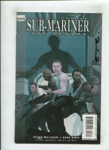 SUB-MARINER: THE DEPTHS #3 (9.0) SIGNED ESAD RIBIC!! 2009