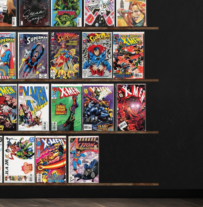 Huge Lot 130+ Comics with X-Men, Action Comics, The Uncanny X-Men & More!