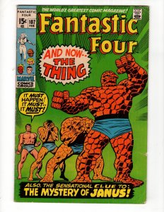 Fantastic Four #107 (1971) AND NOW...THE THING! / ID#529