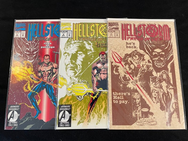 HELLSTORM: PRINCE OF LIES #1, 2, 3 VFNM Condition