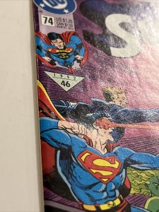 Superman #74 *NEWSSTAND* Doomsday! (DC Comics, 1992)