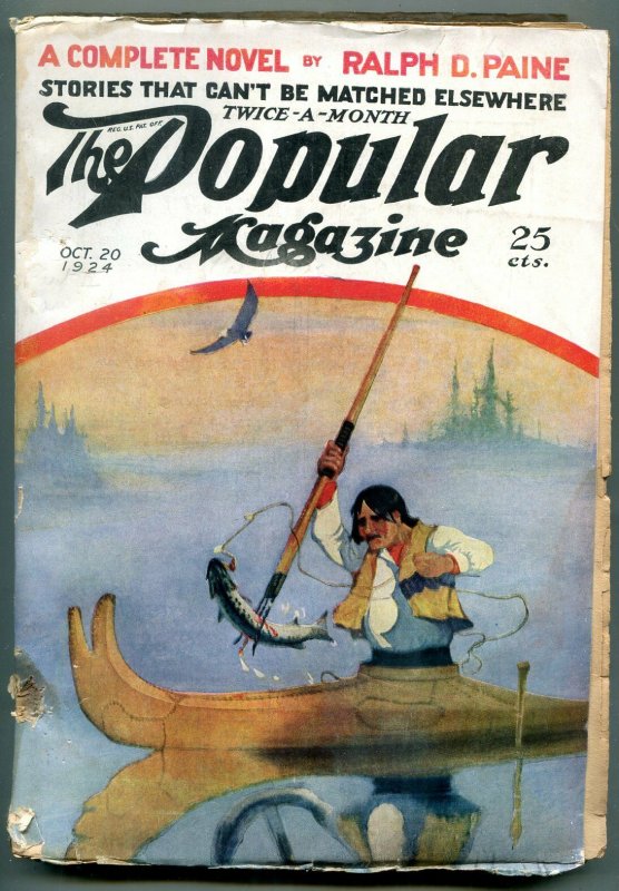 Popular Pulp Magazine October 20 1924- Ralph D Paine-Dane Coolridge